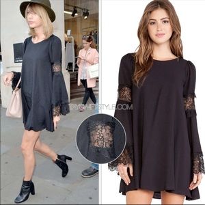 👗For Love & Lemons Festival Dress in Black